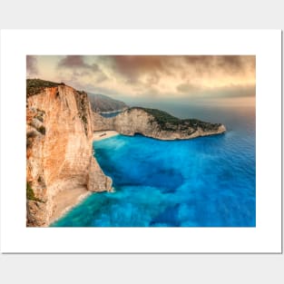 The famous Navagio (shipwreck) in Zakynthos island, Greece Posters and Art